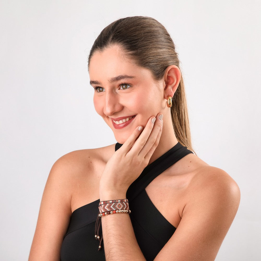 Pulsera Blanda Nalu Rojo Humana