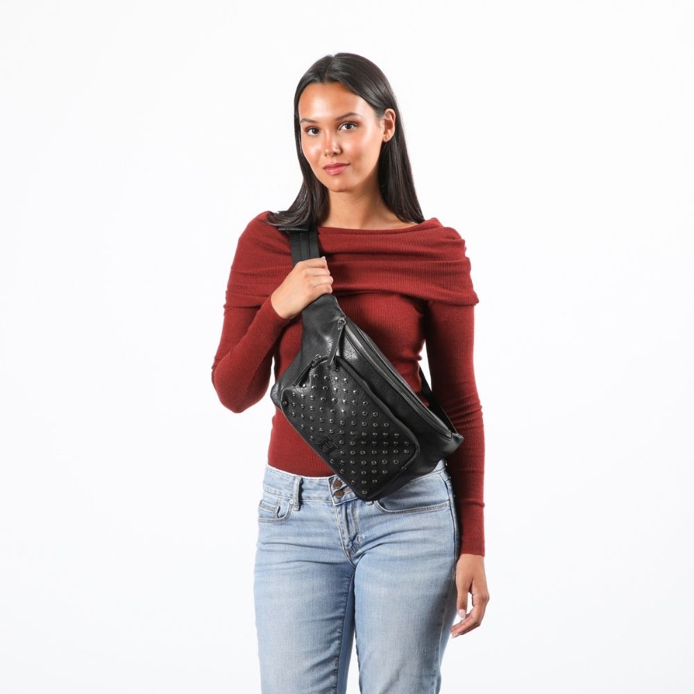 Cartera Banano Anika Negro Humana