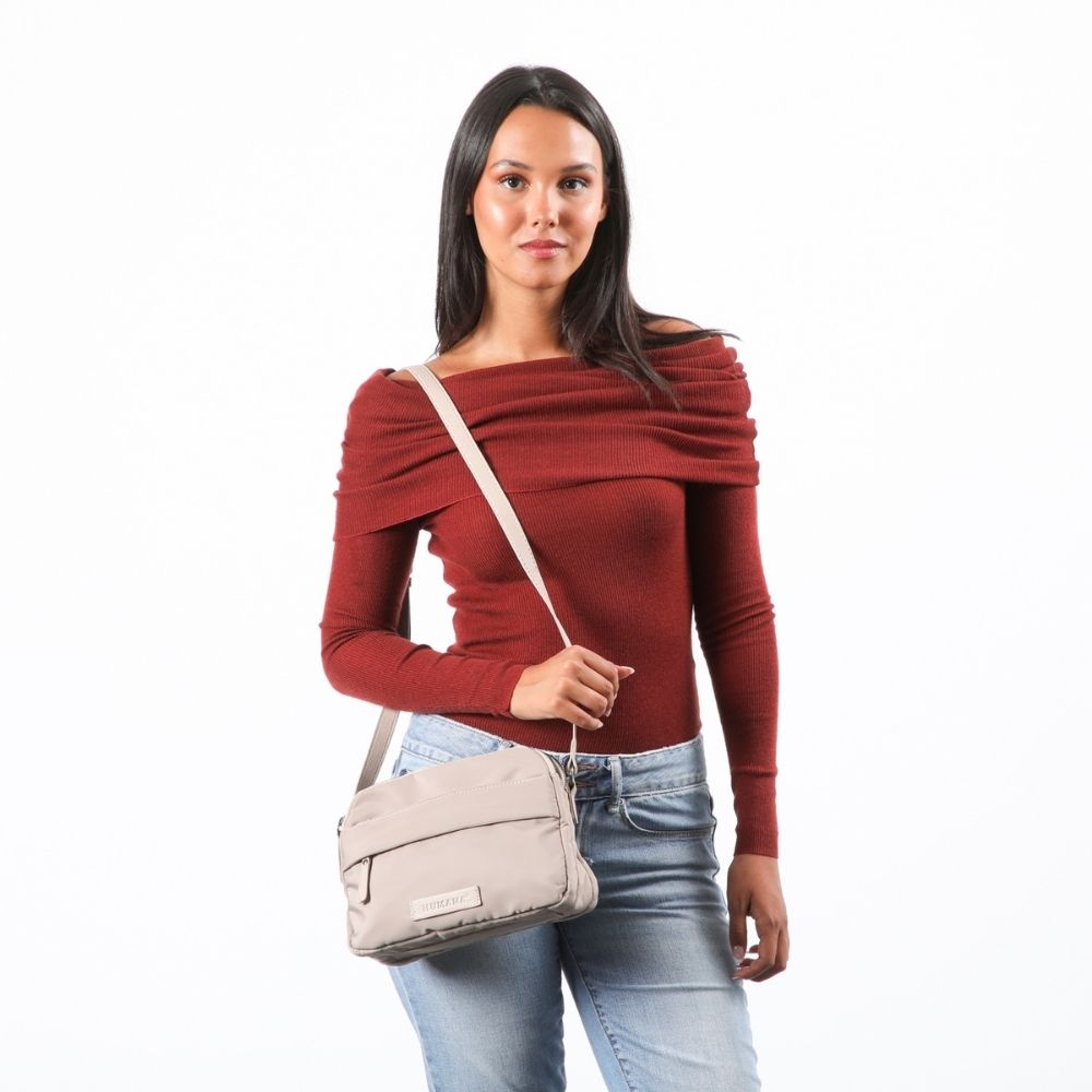 Cartera Cruzada Camila Beige Humana