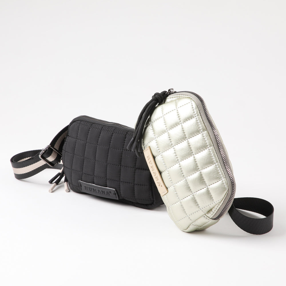 Cartera Banano Clara Dorado Humana