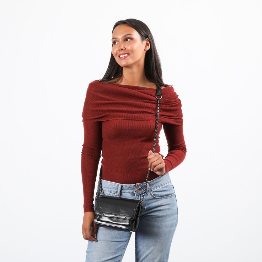 Cartera Mini Bag Ayesa Negro Humana