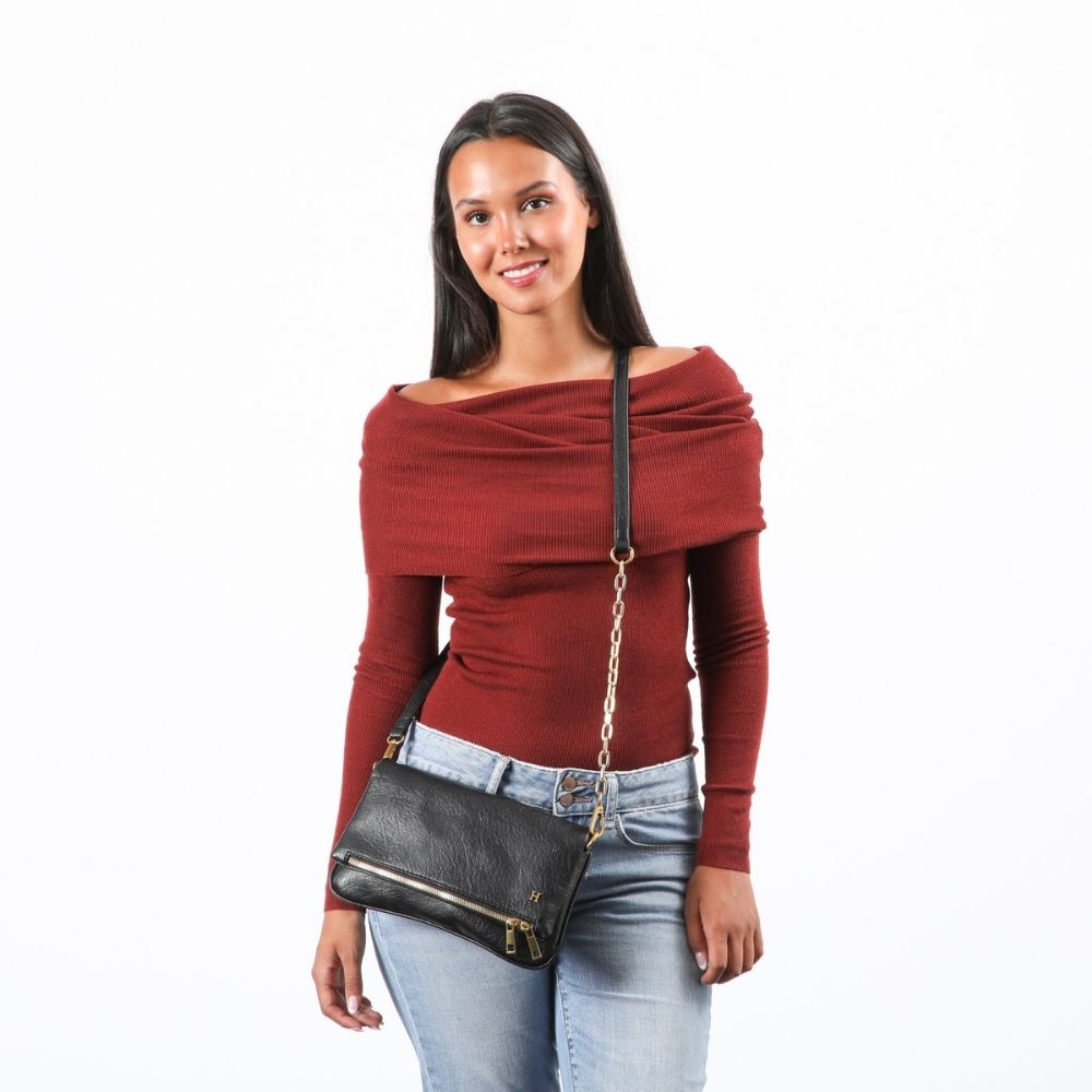 Cartera Cruzada Bella Negro Humana