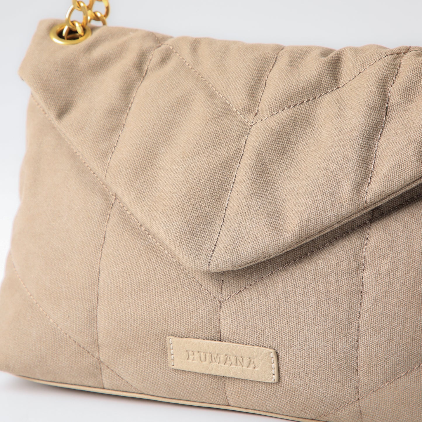 Cartera de Hombro Vitta Canva beige Humana