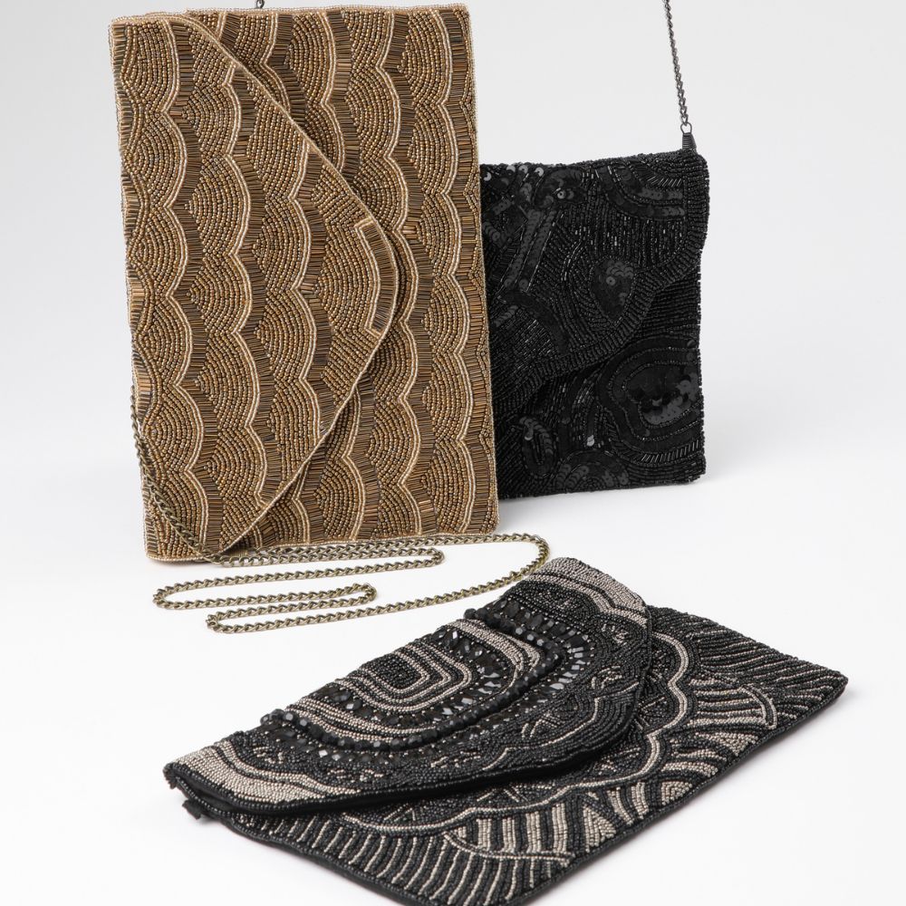Cartera De Fiesta Cleo Negro Humana