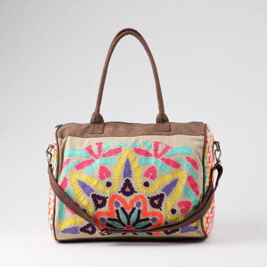 Bolso Afra Bordado multicolor Viaje Humana