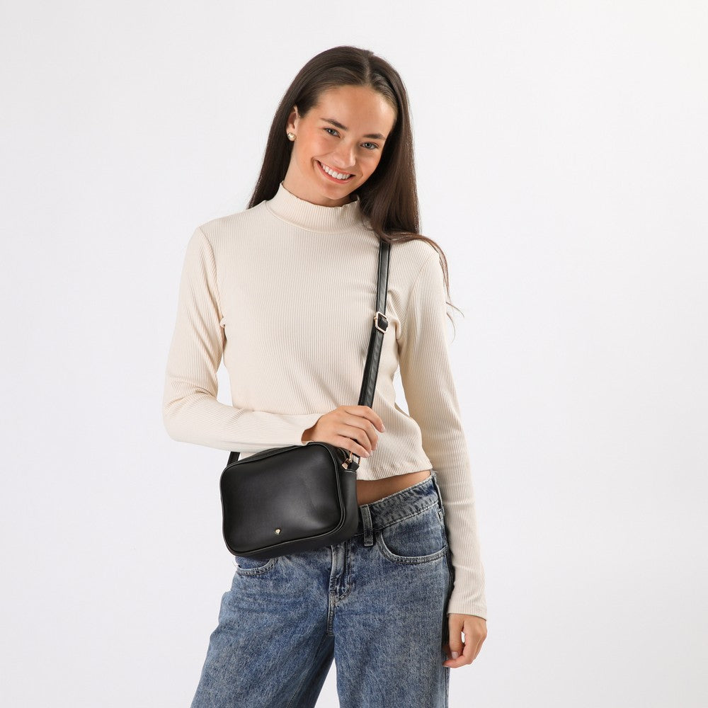 Cartera Cruzada Comte Negro I-D