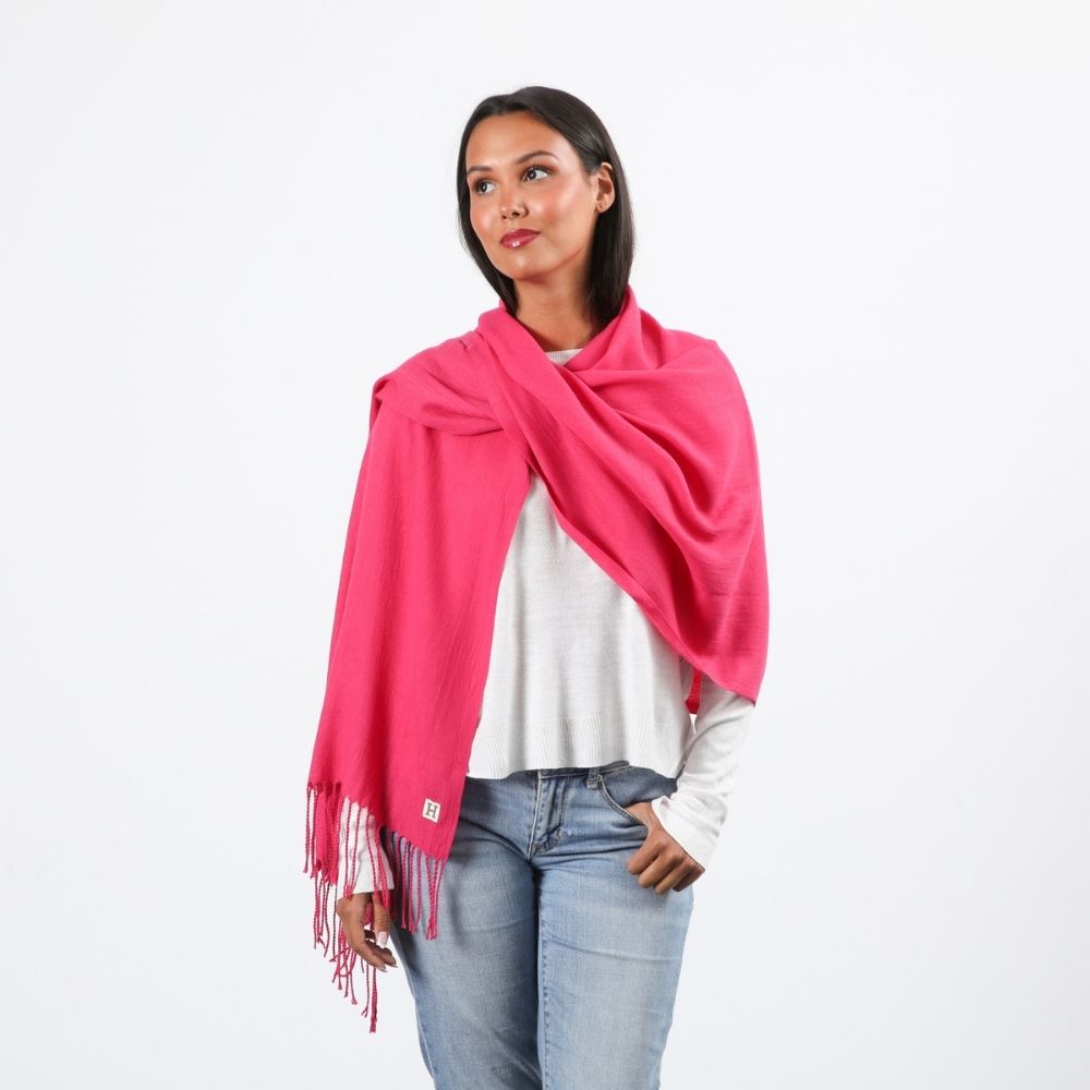 Pañuelo Liso Amelia Fucsia Humana