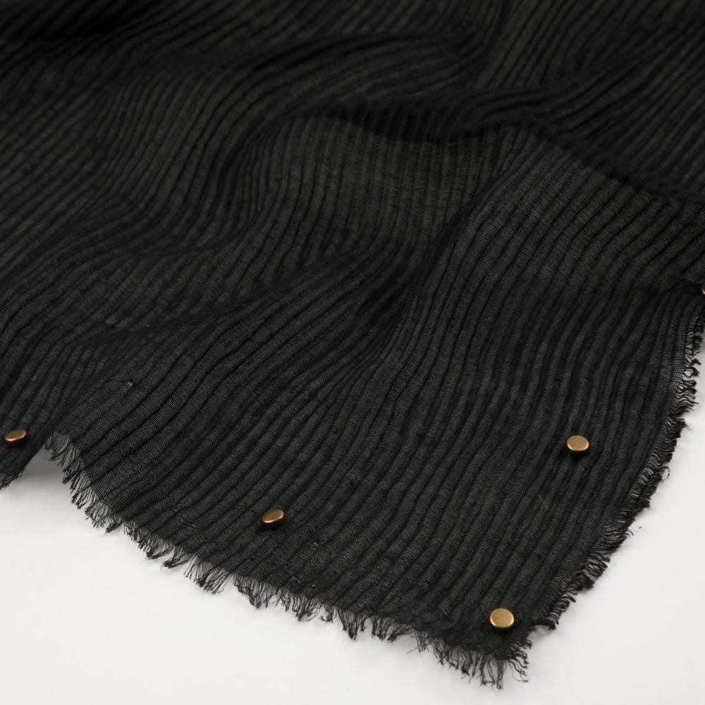 Pañuelo Liso Imán Plisado Negro Humana