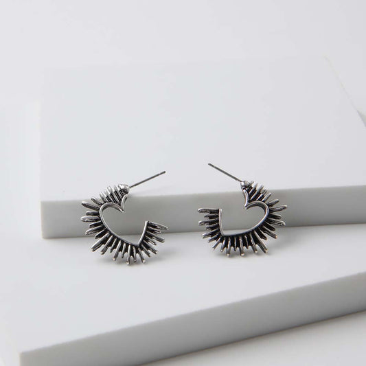 Aros Argolla Vicious Plateado Humana