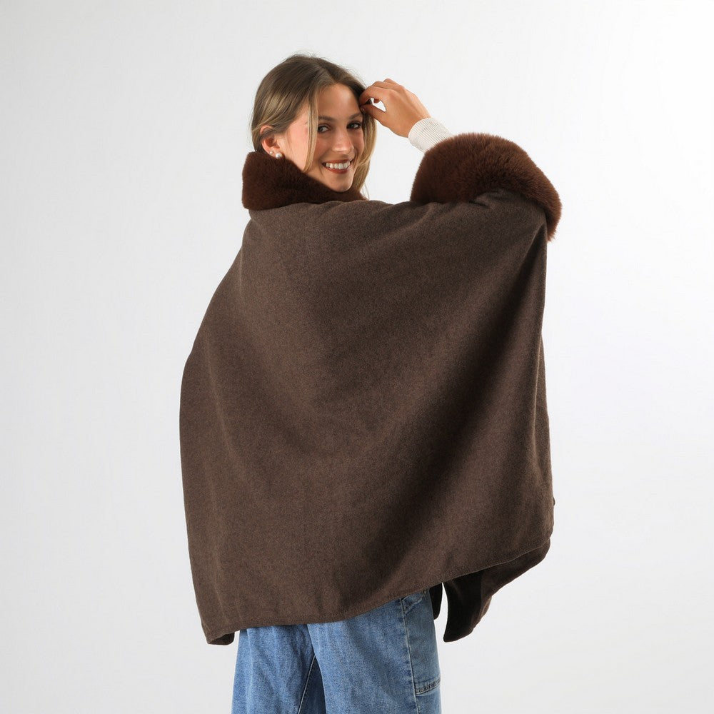 Poncho Mirna Dk Brown Humana