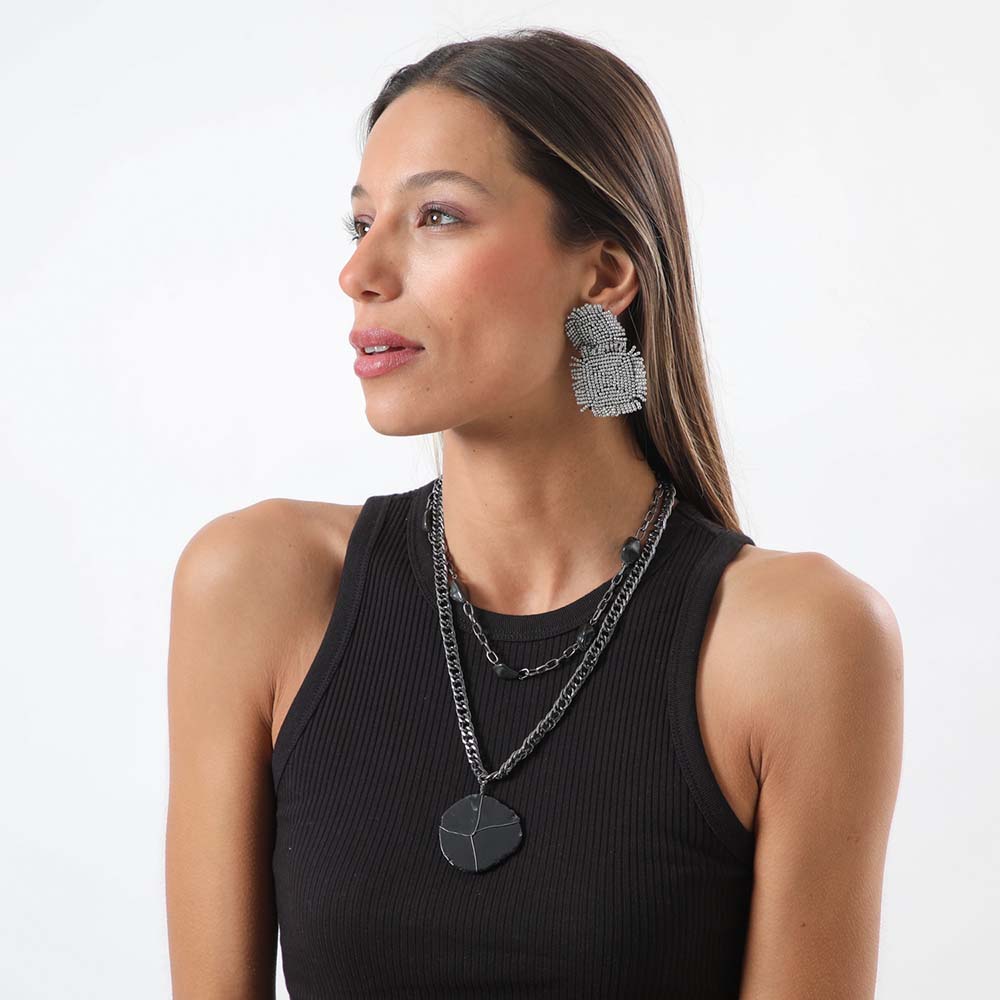 Collar Largo Anís Negro Humana