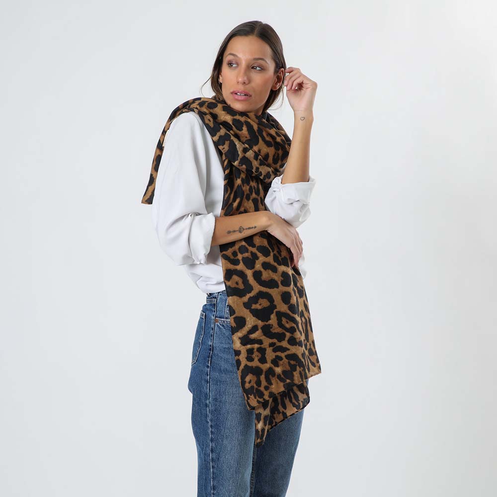 Pañuelo Estampado Caju Café Tatienne