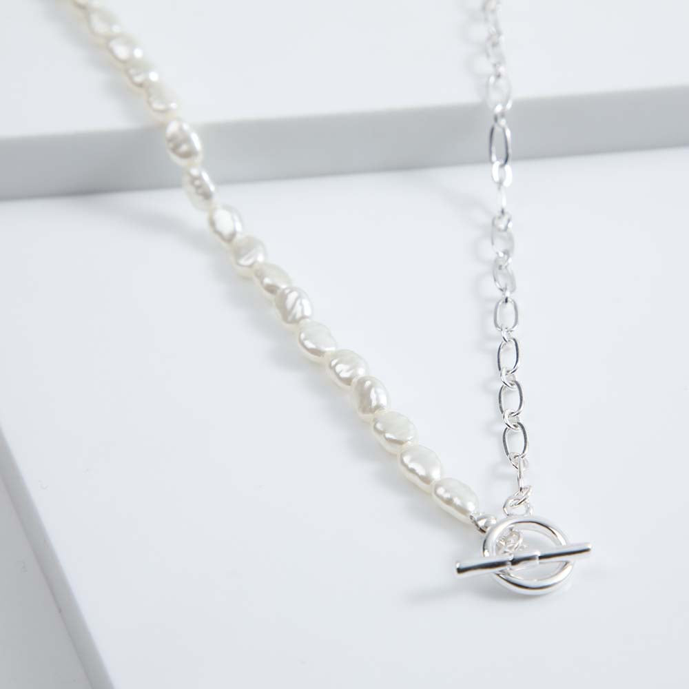 Collar Corto Sout Plateado i-D