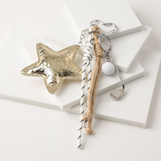 Charm Para Cartera Star Dorado Humana