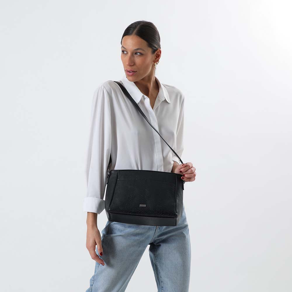 Cartera Cruzada Deep Negra Tatienne
