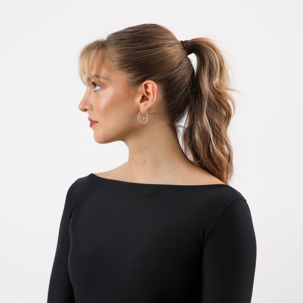 Aros Argolla Iriss Dorado Humana