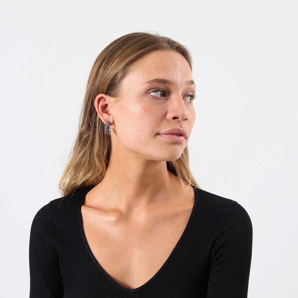 Aros Argolla Clapton Plateado Humana