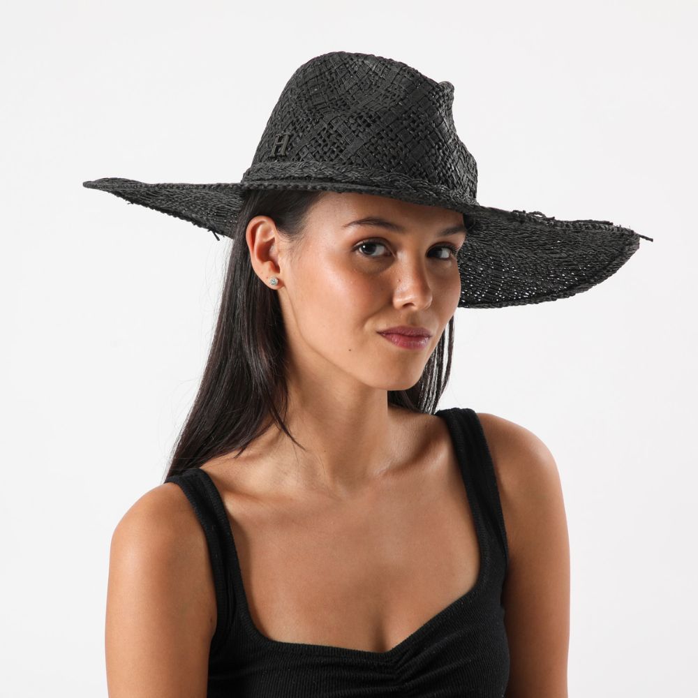 Sombrero Trenzado Negro Humana
