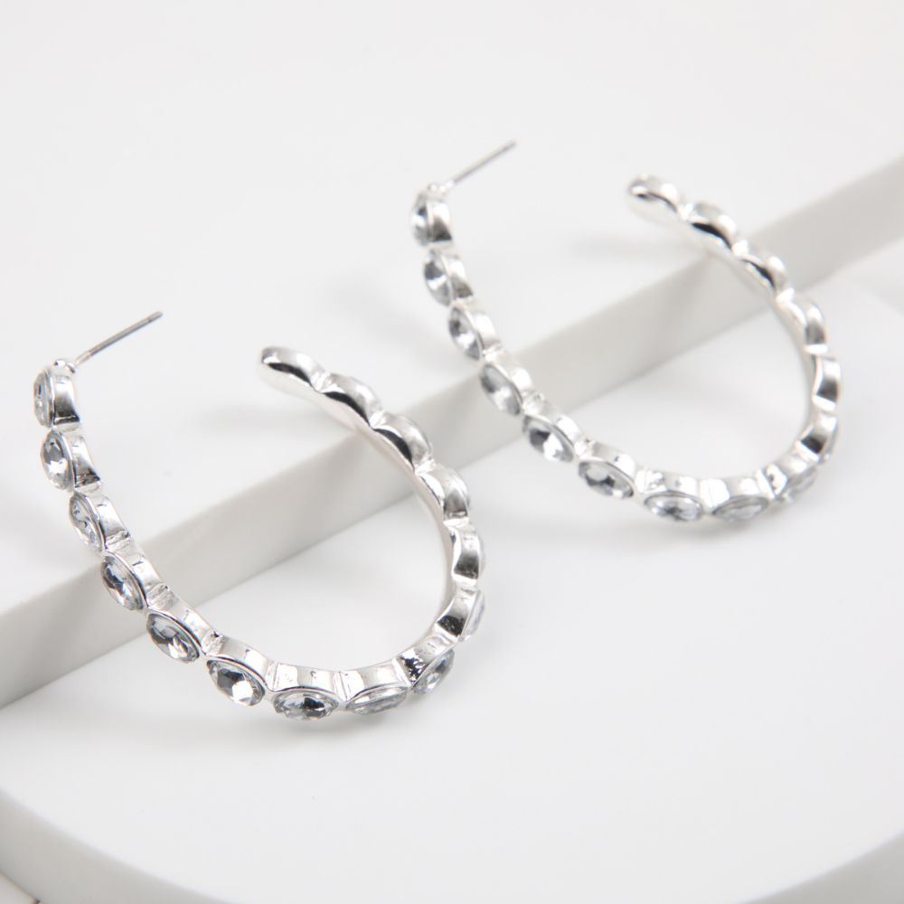 Aros Argolla Taylor Plateado Tatienne