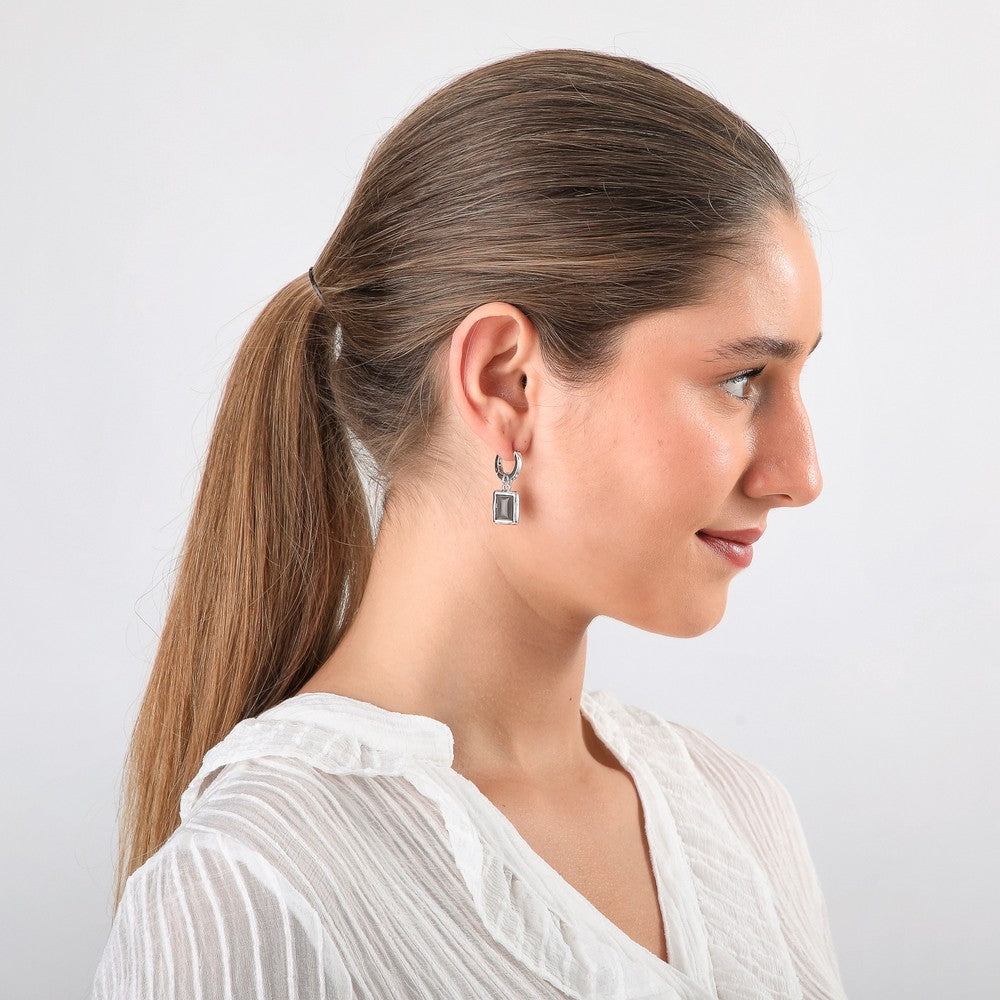 Aros Argollas Elva Silver Tatienne