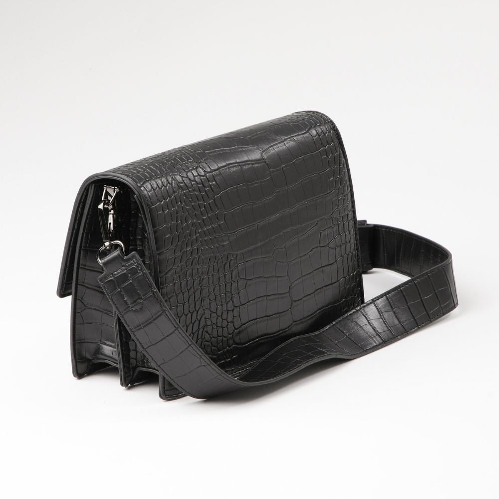 Cartera Bandolera Ecocuero Calais Negro i-D