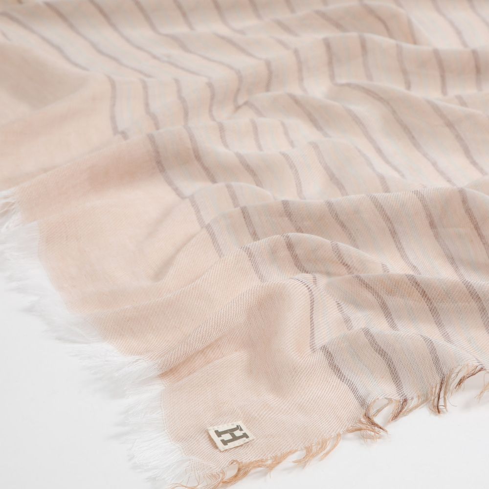 Pañuelo Liso Iker Lineas Beige Humana