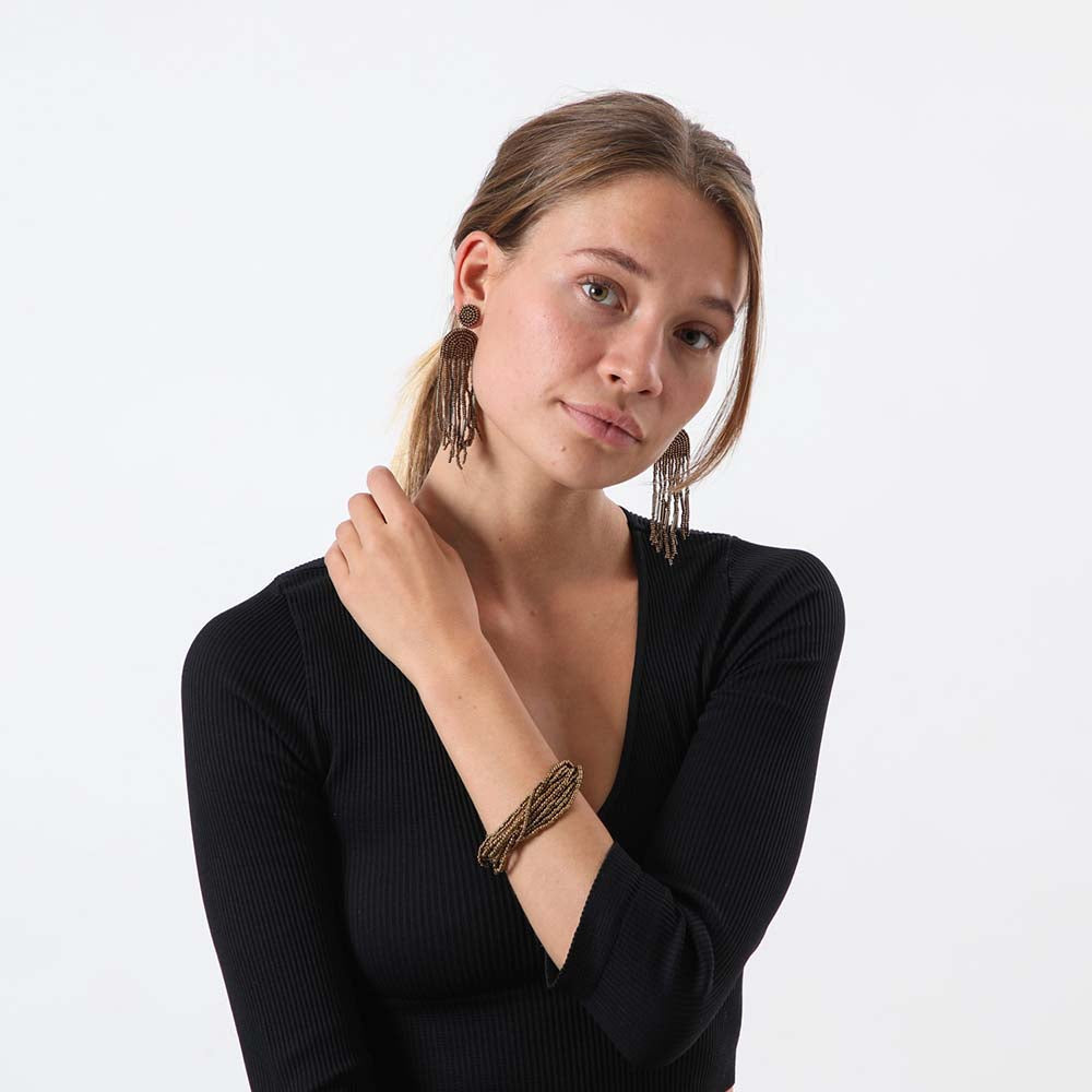 Aros Largo Gibraltar Dorado Humana