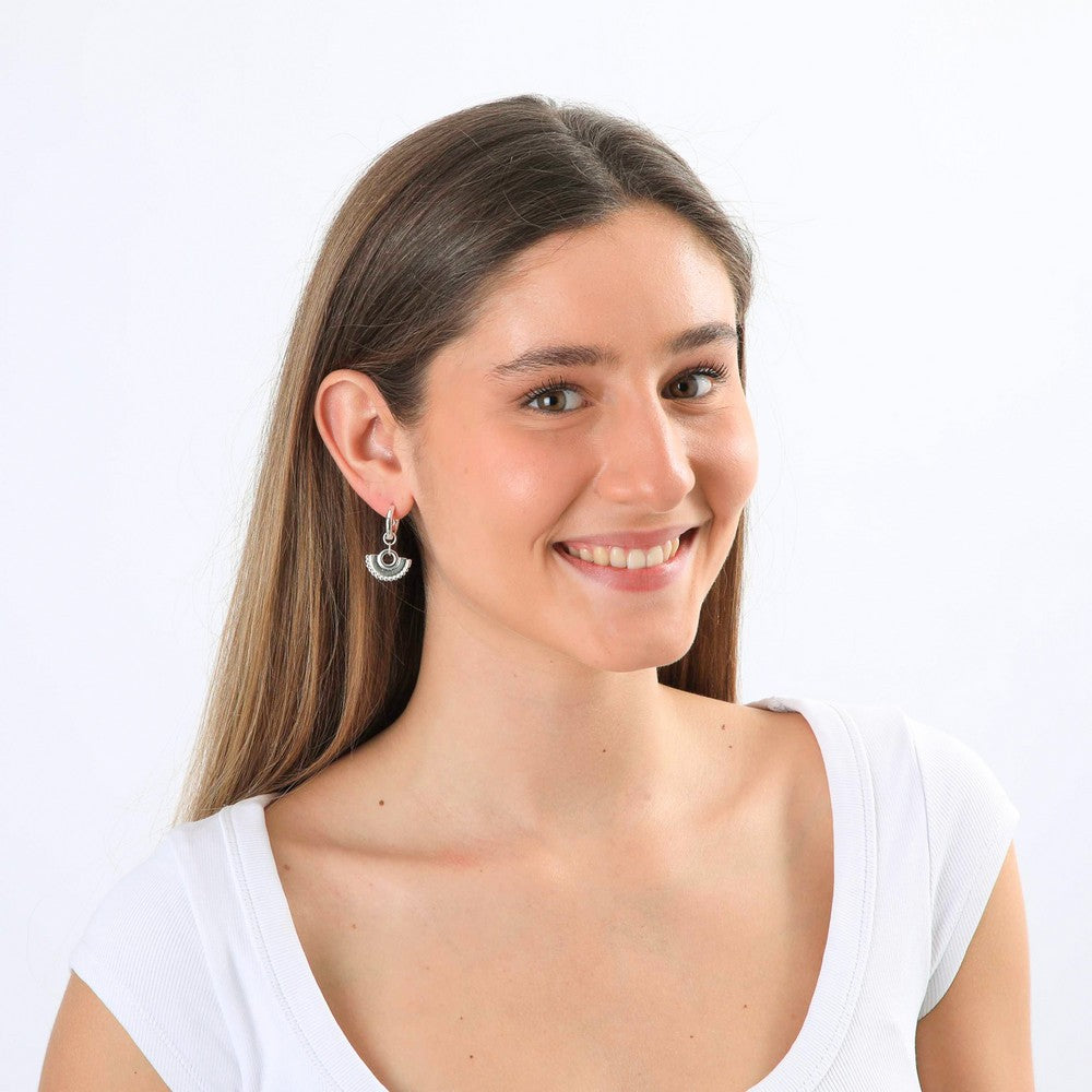 Aros Argollas Tonia Plateado I-D