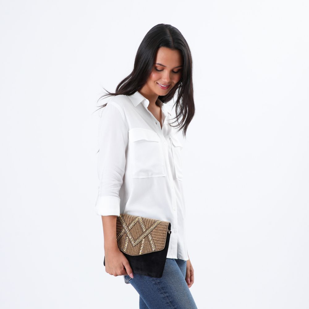 Cartera Clutch Annobon Dorado Tatienne
