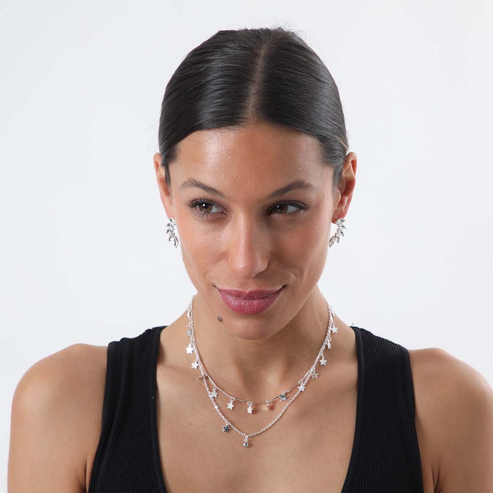 Collar Corto Bowie Plateado i-D
