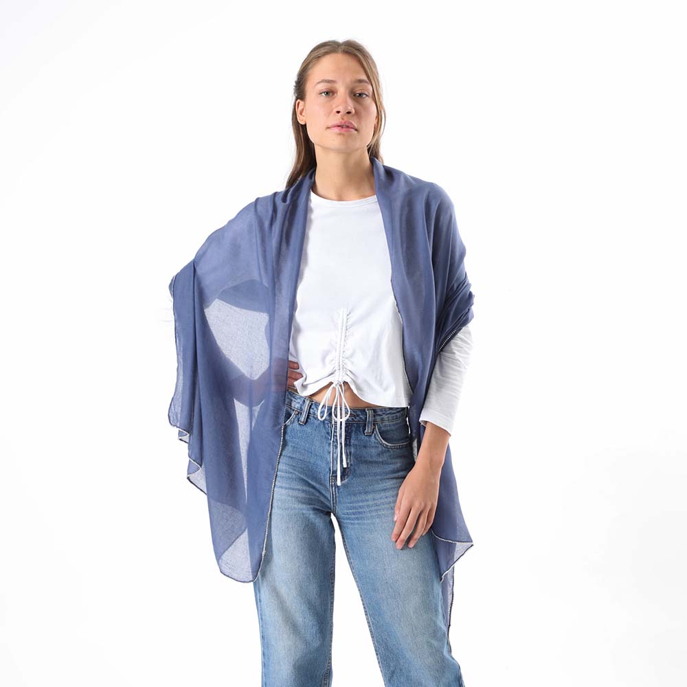 Pañuelo Liso Cádiz Azul Humana