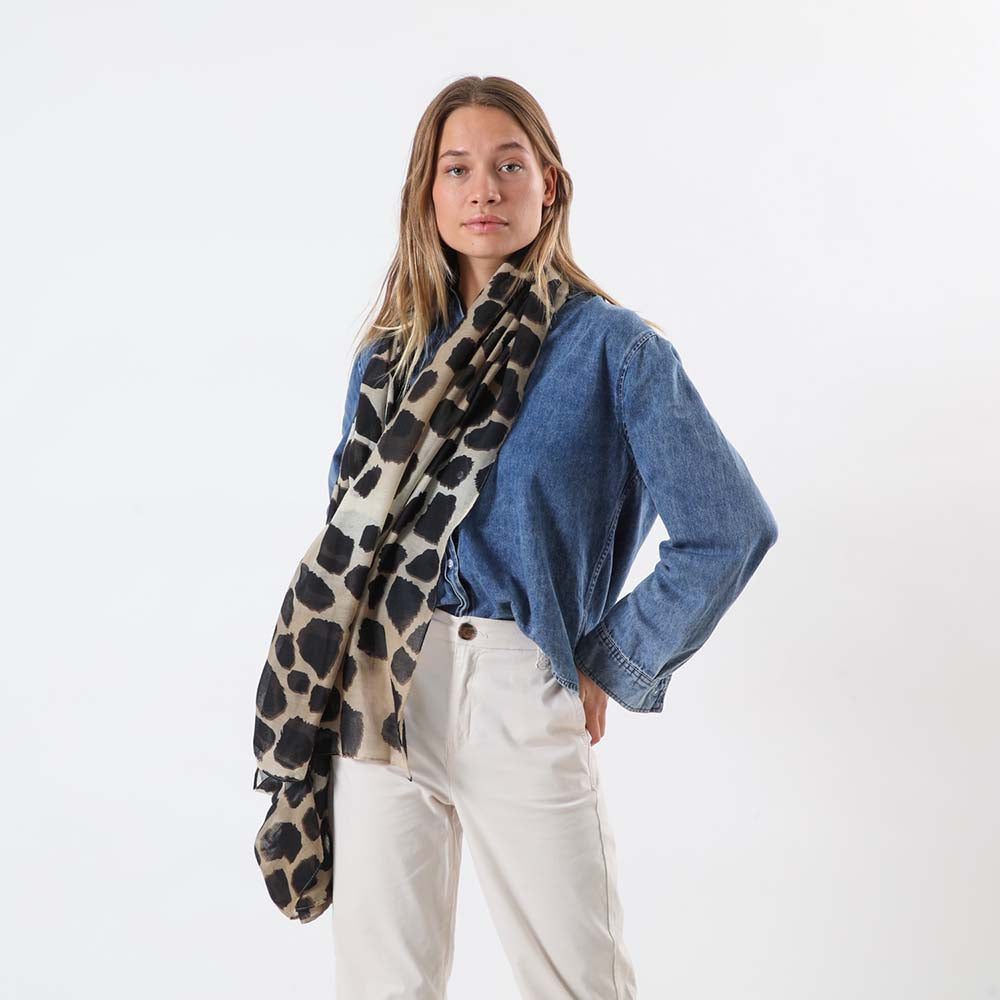 Pañuelo Estampado Nazaré Café Tatienne