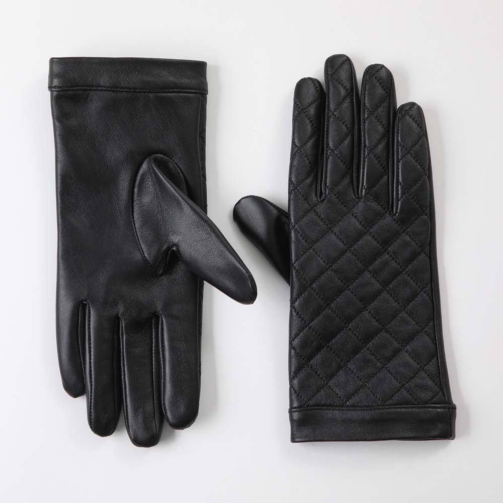 Guante Quilted Negro Humana