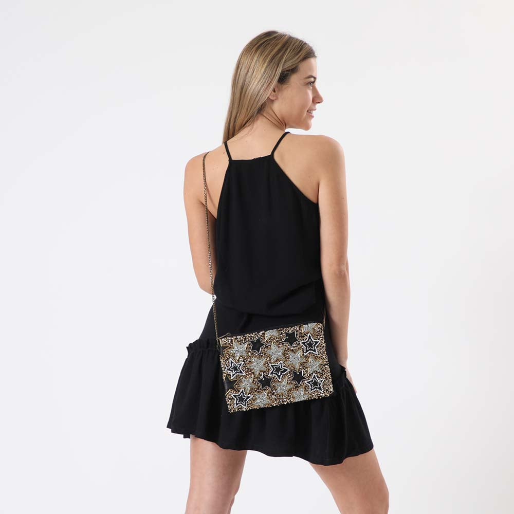 Clutch Stars Dorado Humana