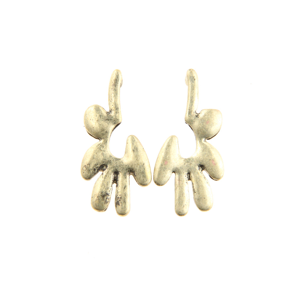 Aros pegado Dorado Floral Tatienne