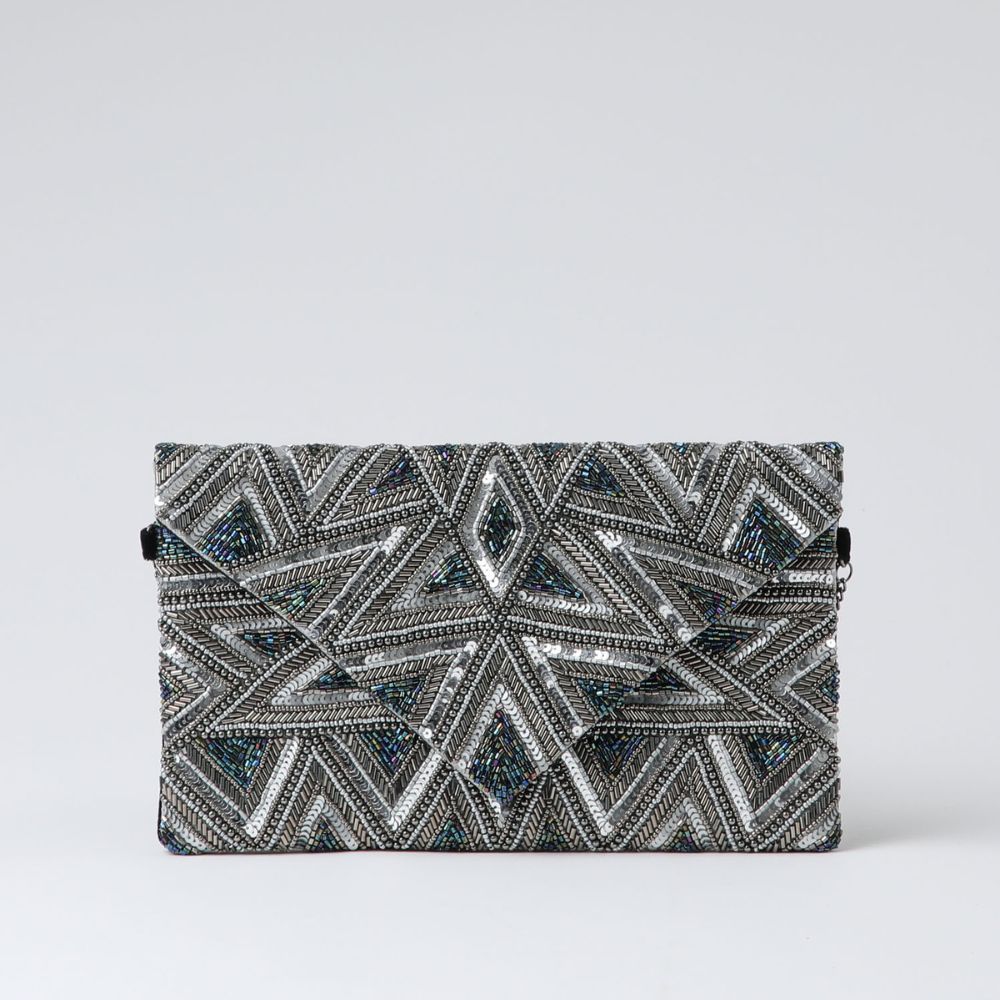 Clutch Queen Plateado Humana
