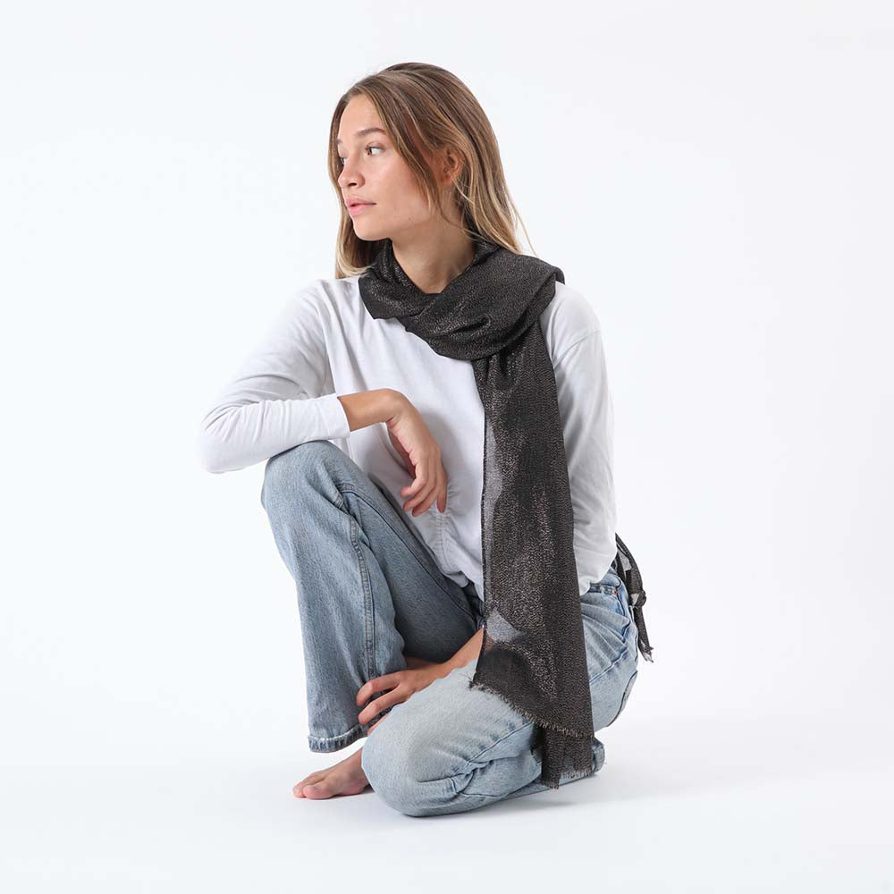 Pañuelo Liso Saona Negro Humana