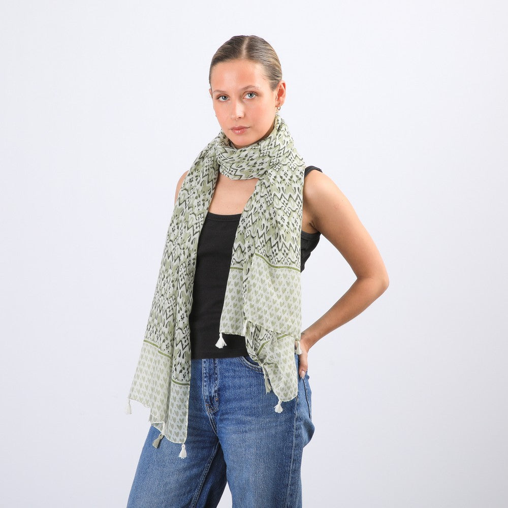 Pañuelo Estampado Alamo Green I-D