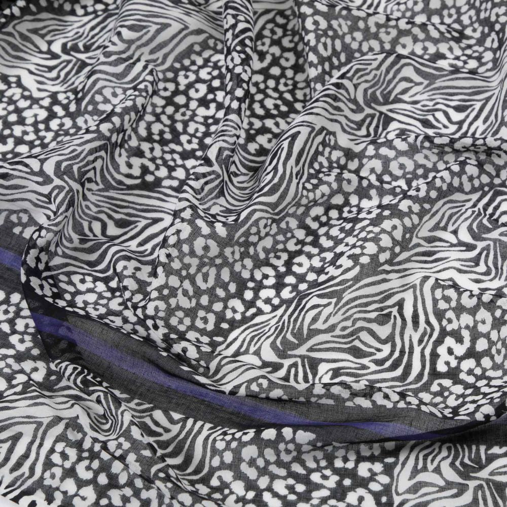 Pañuelo Estampado Azafrán Negro Humana