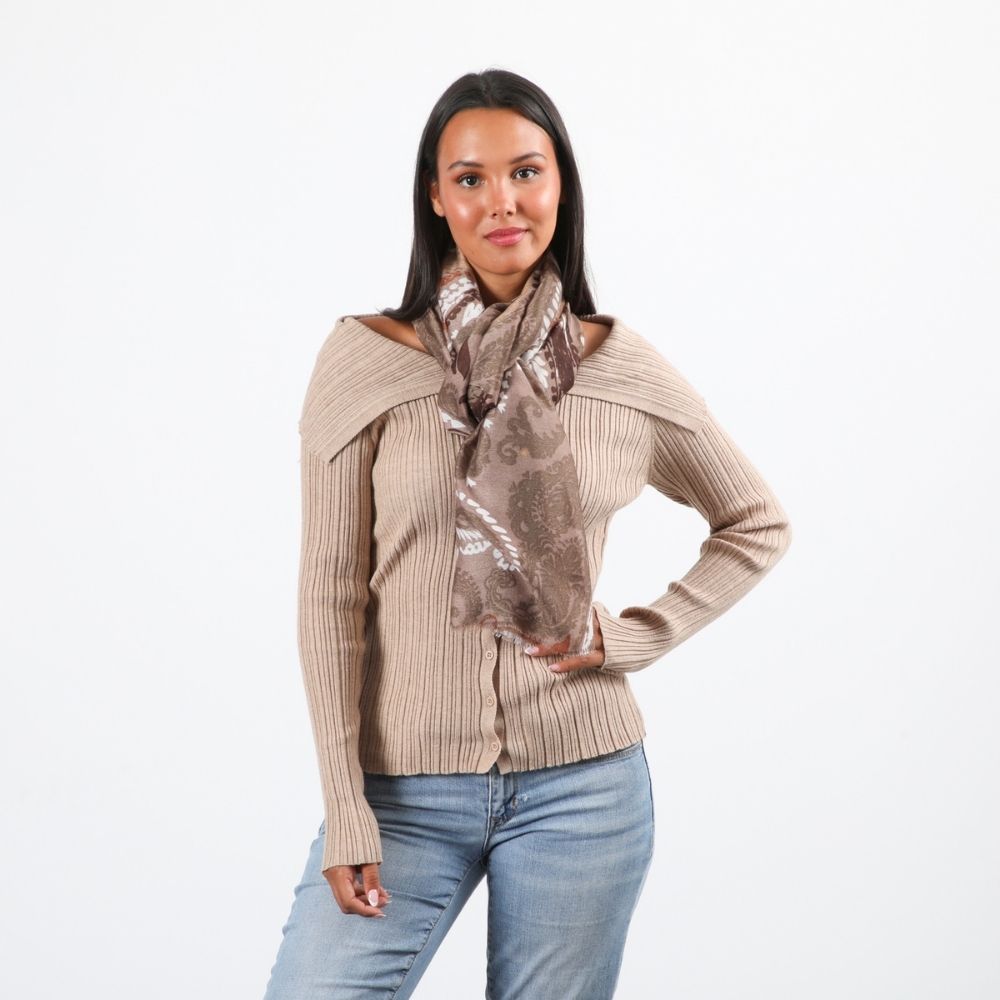 Pañuelo Estampado Kirsten Café Tatienne