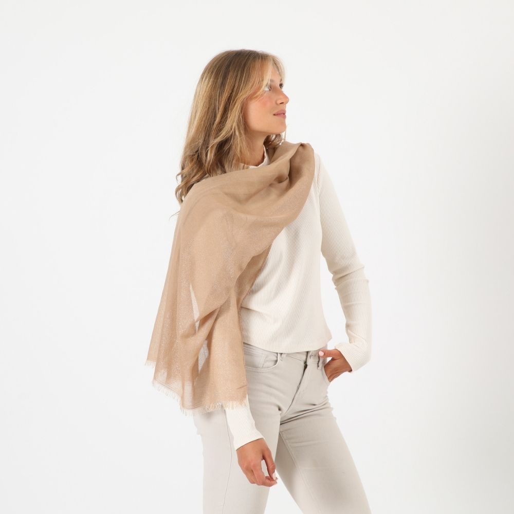 Pañuelo Liso Alessia Beige Tatienne