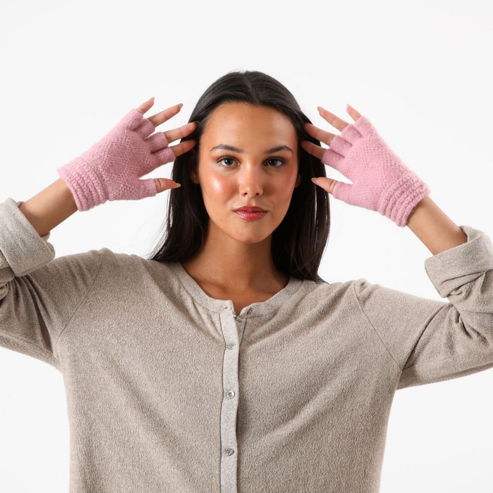 Guante Lana Liesbeth Rosado Tatienne