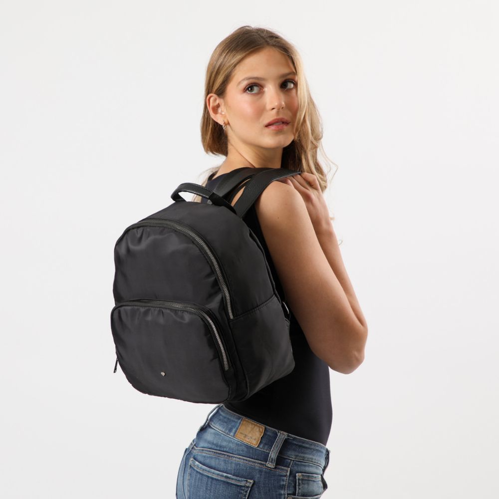 Mochila Leeds Black Negra i-D
