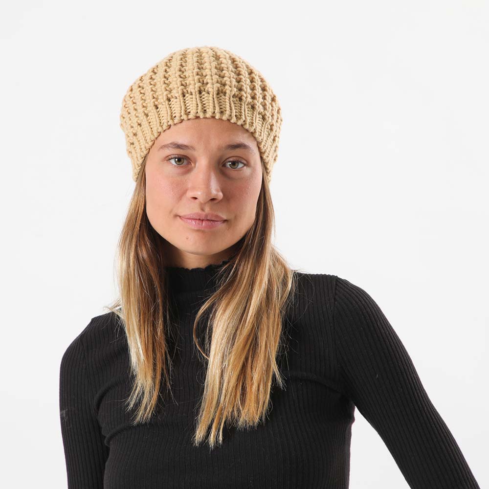 Gorro Rhinestones Café i-D