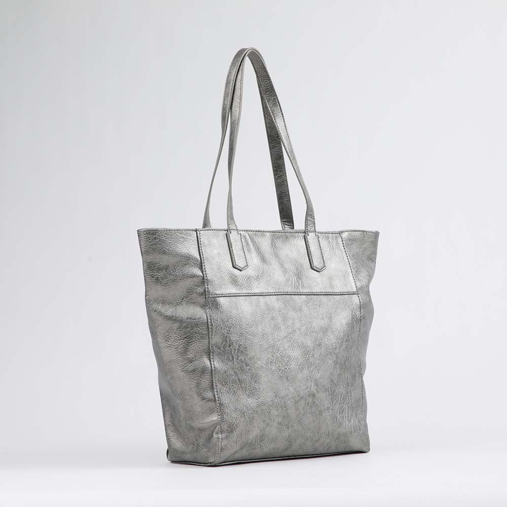 Cartera Hombro Galia Plateada Humana