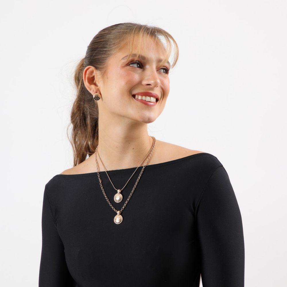 Set Collar Sila Dorado Humana