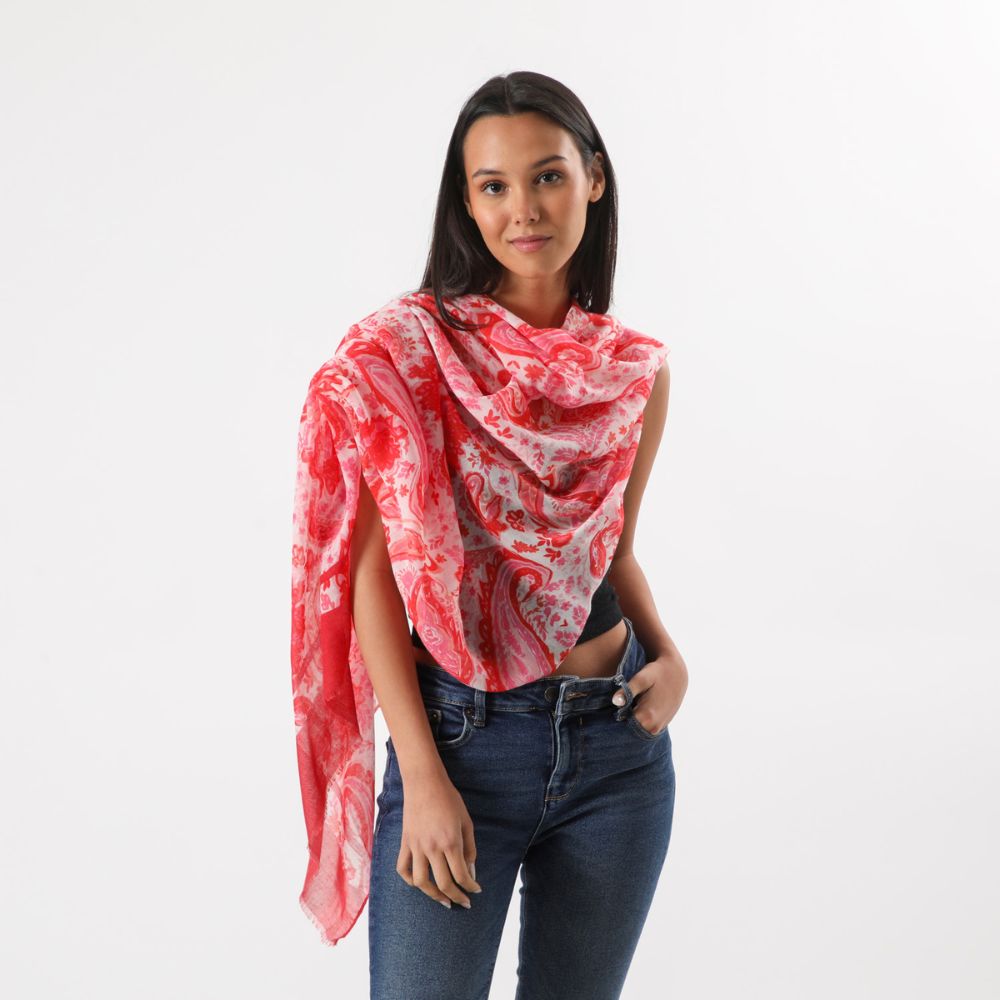 Pañuelo Estampado Kiri Rojo i-D