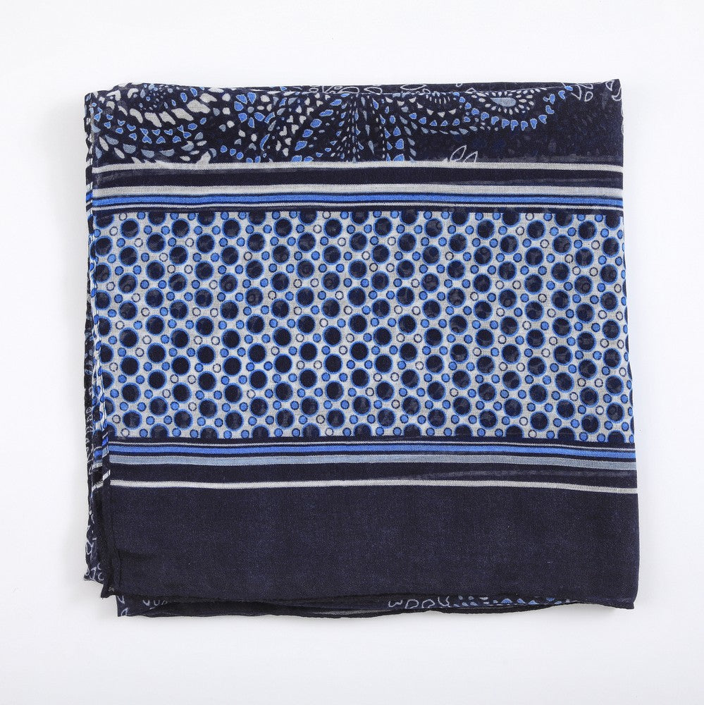 Pañuelo Estampado Agapanto Blue I-D