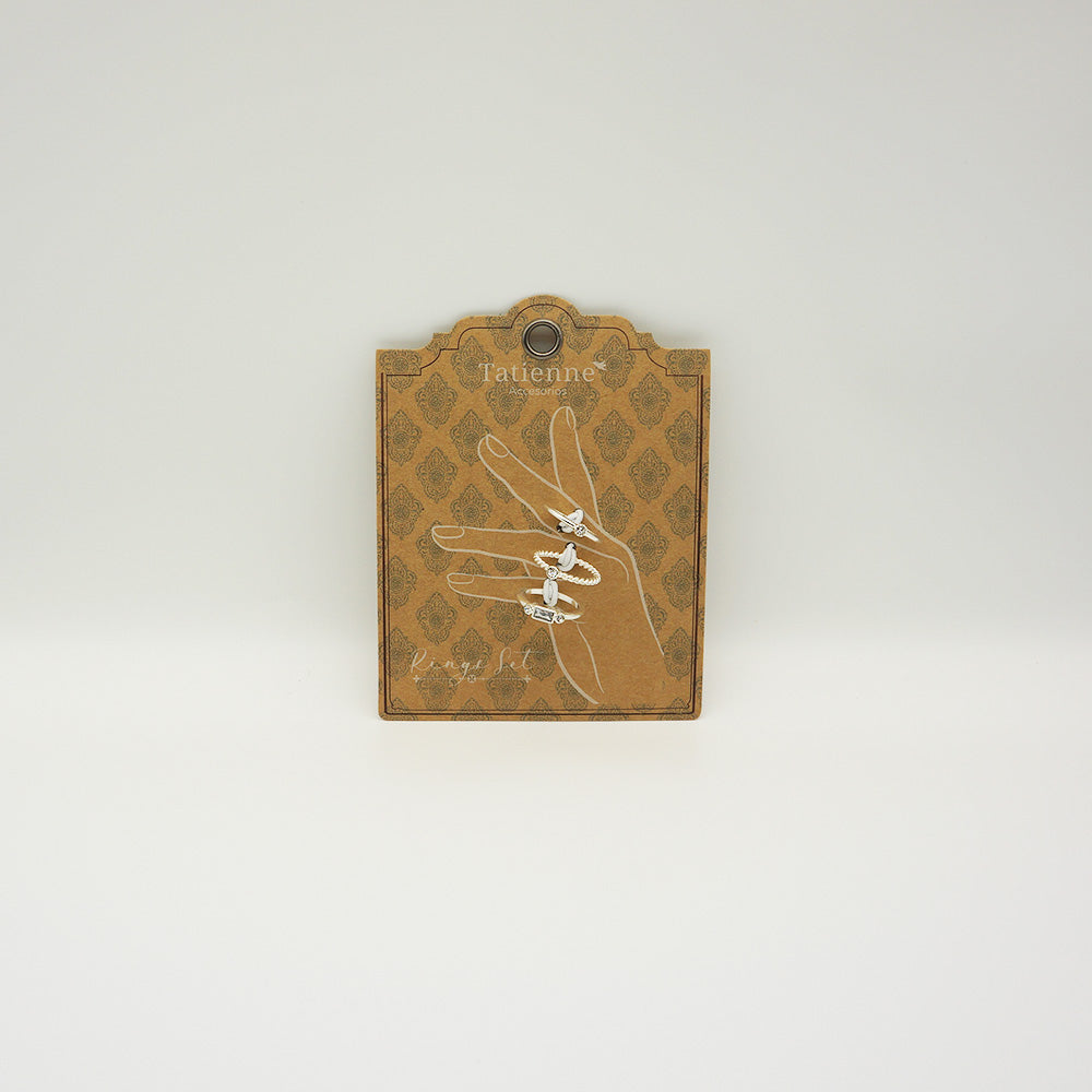 Set de anillos plateados Especial Anillos Amalia Tatienne