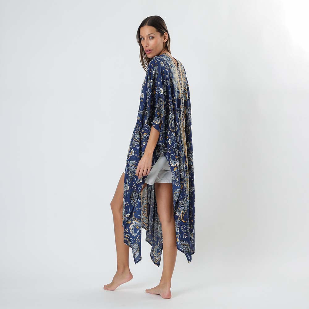 Kimono Boho Azul Tatienne